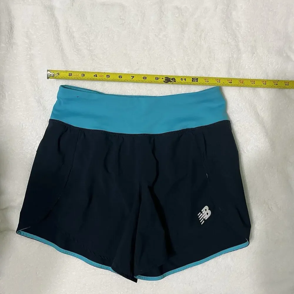 Lot Of 2 Women’s Gym Shorts Size Small Black Blue New Balance /all In Motion